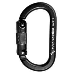RockO Autolock Carabiner Black