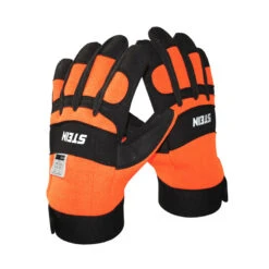 Stein Chainsaw Gloves Orange/Black